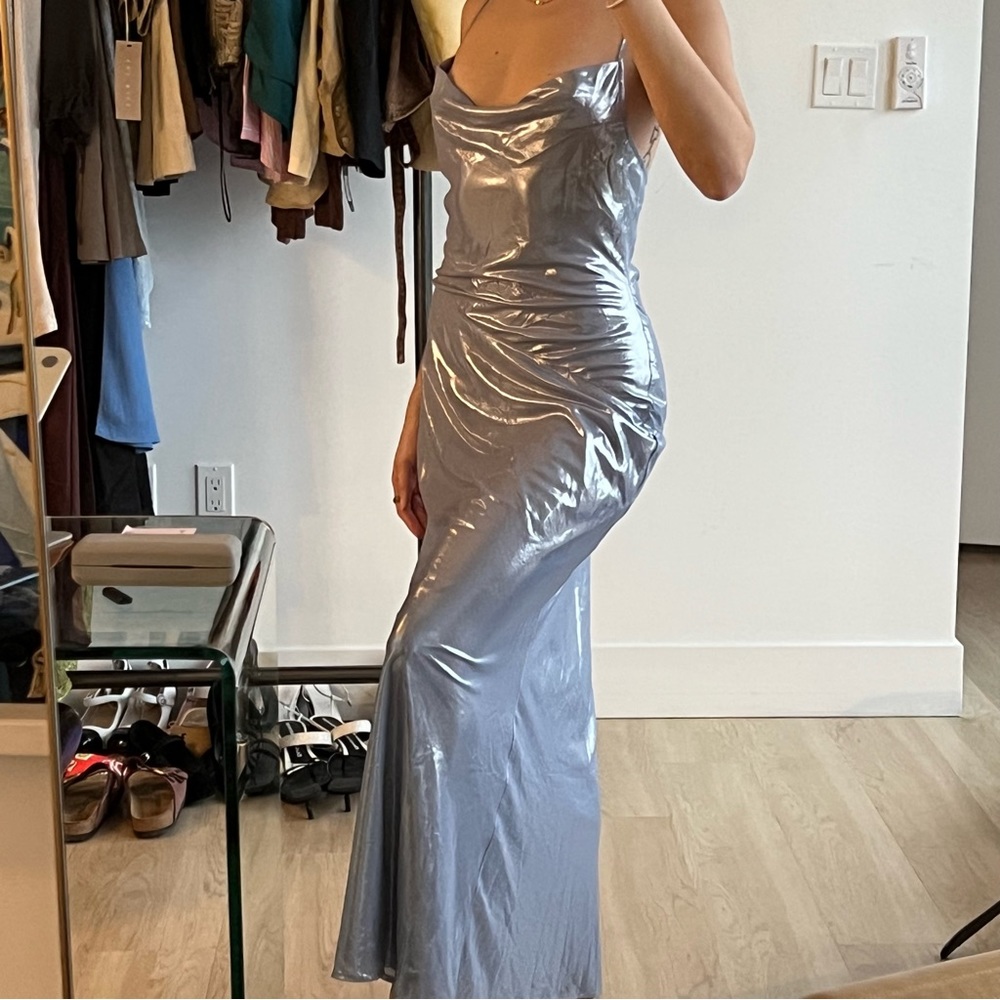 SUBOO Agua Cowl Neck Bias Maxi Dress